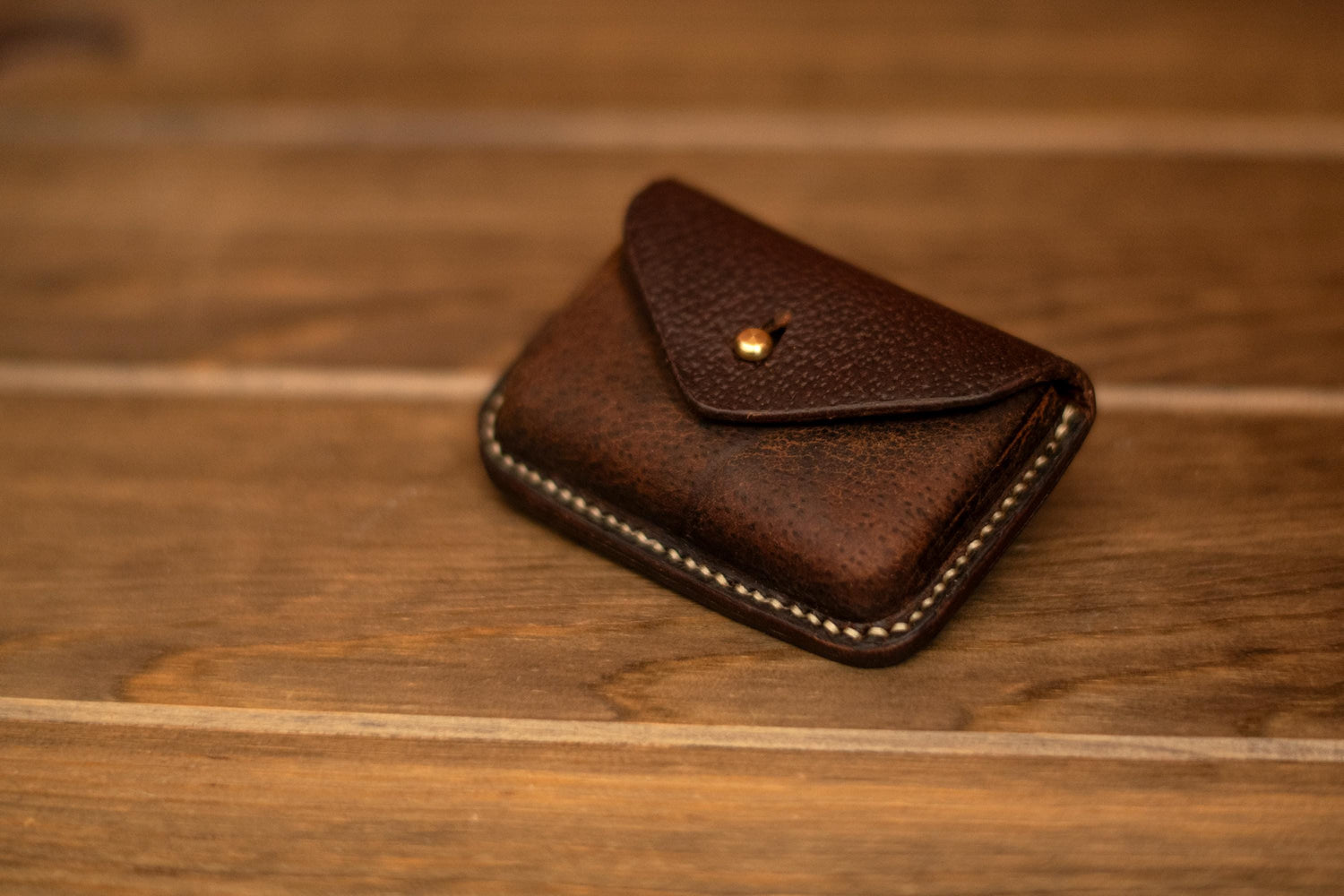 Small leather coin purse or card holder