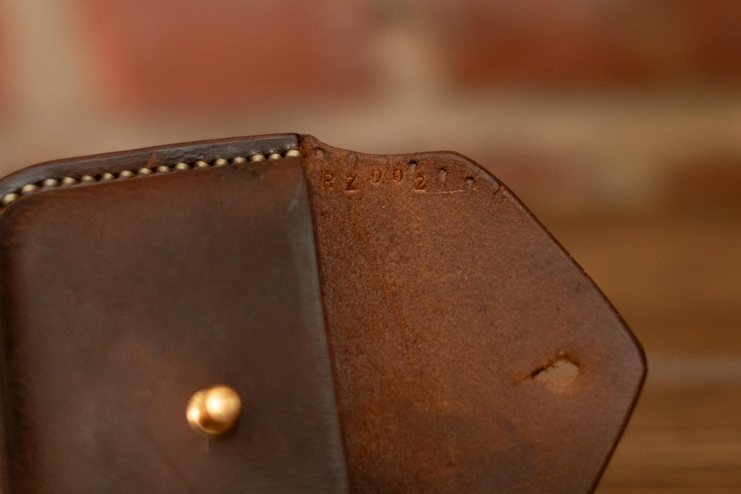 Small leather coin purse or card holder