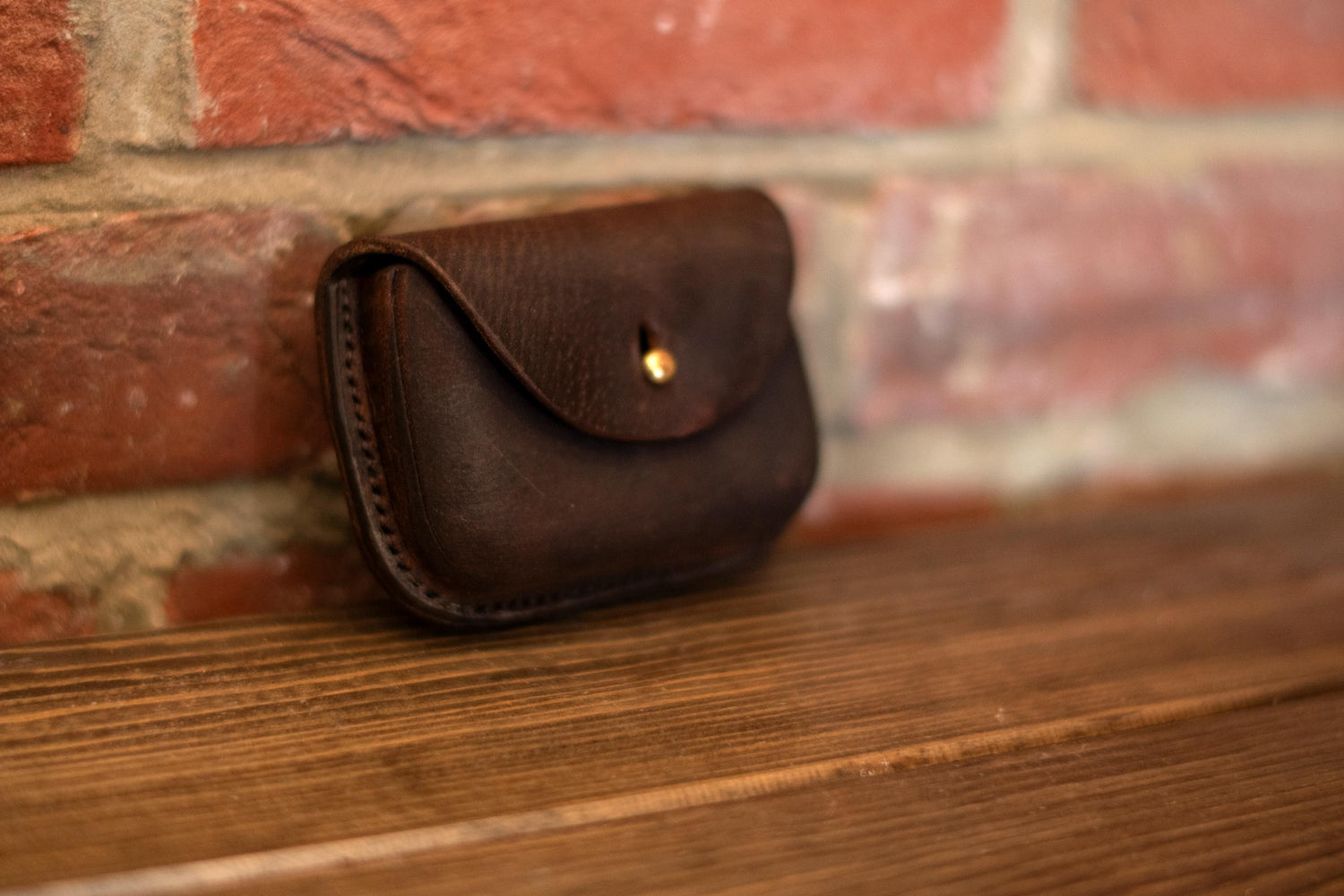 Small leather coin purse