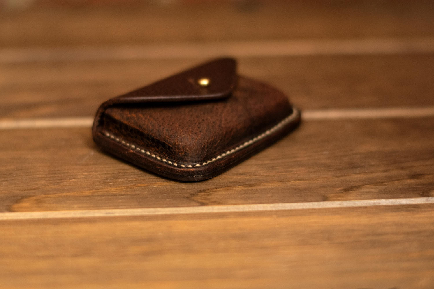 Small leather coin purse or card holder