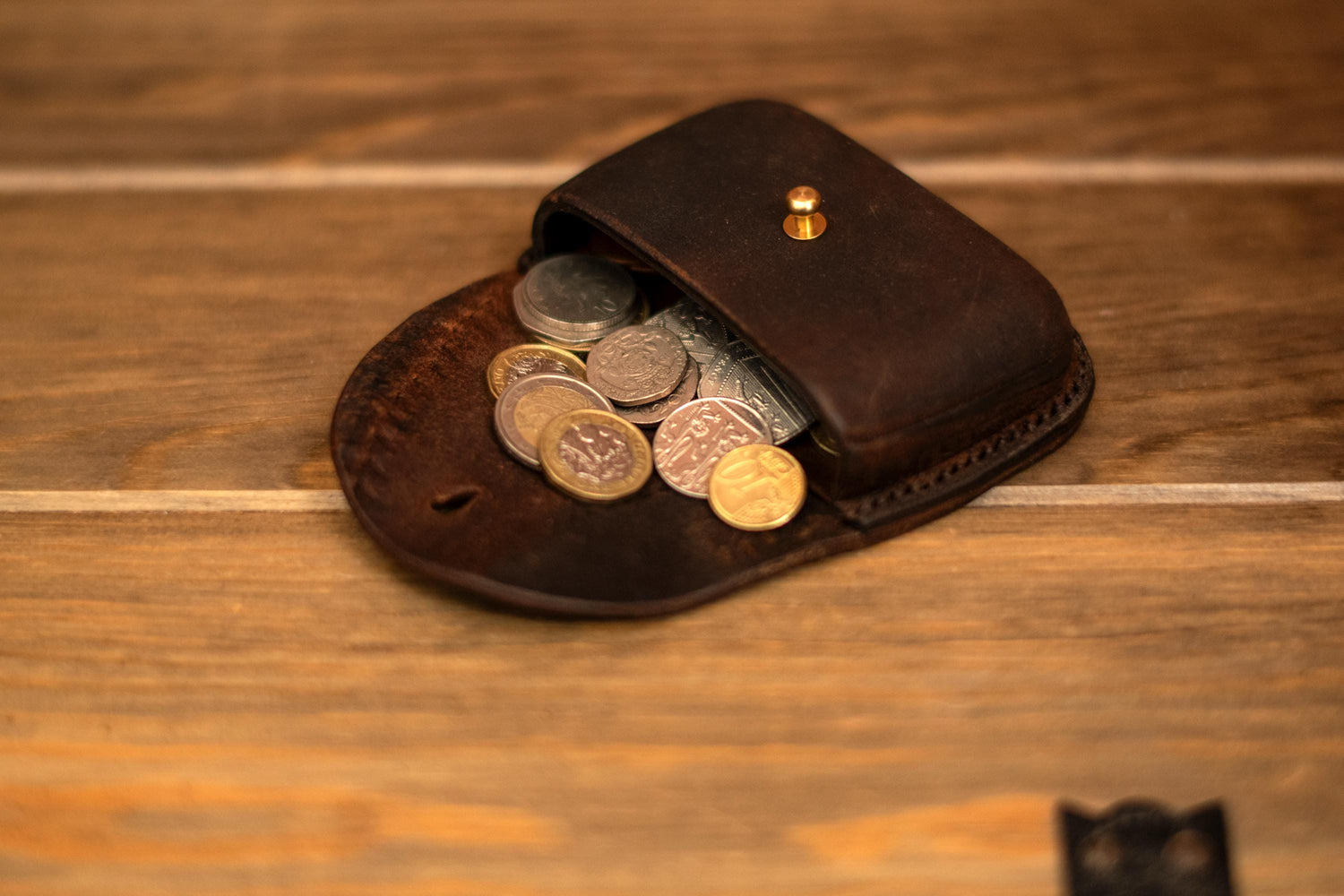 Small leather coin purse