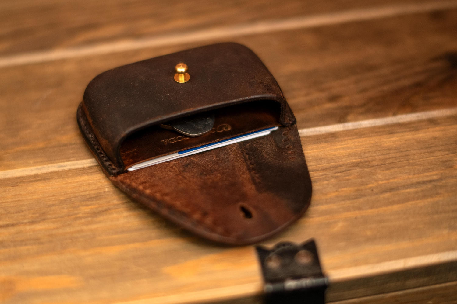 Small leather coin purse