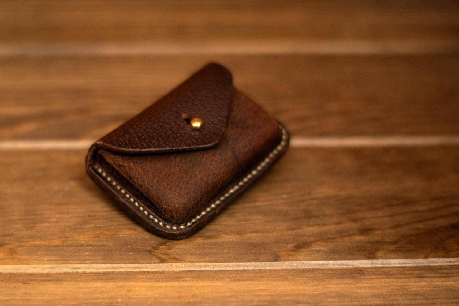 Small leather coin purse or card holder