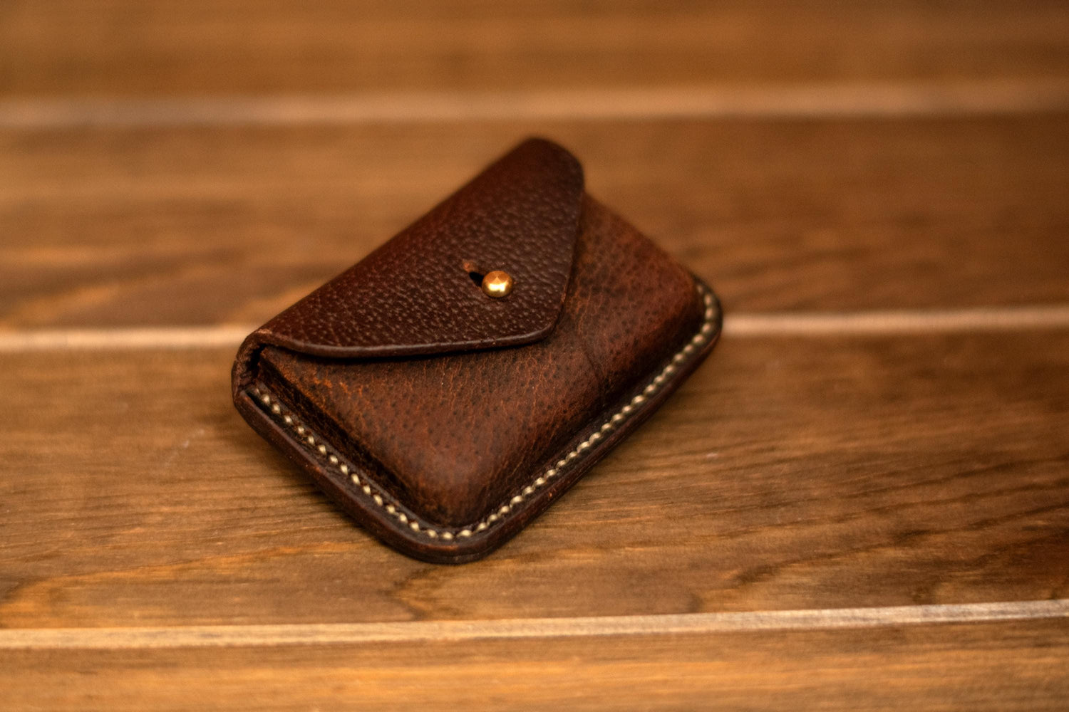 Small leather coin purse or card holder