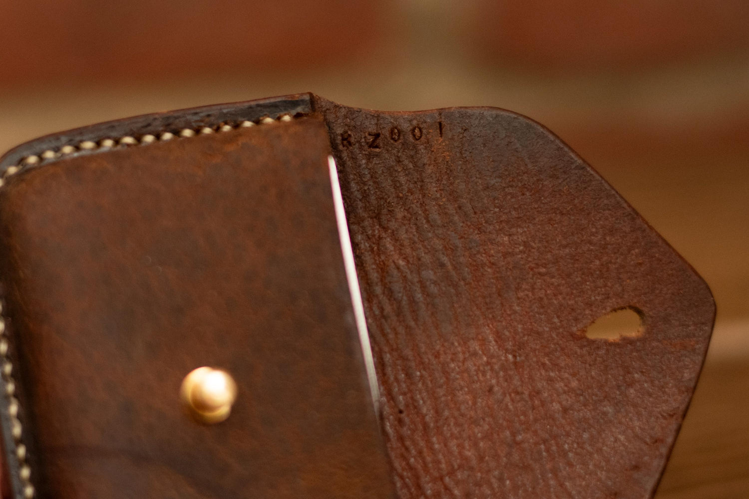 Small leather coin purse or card holder